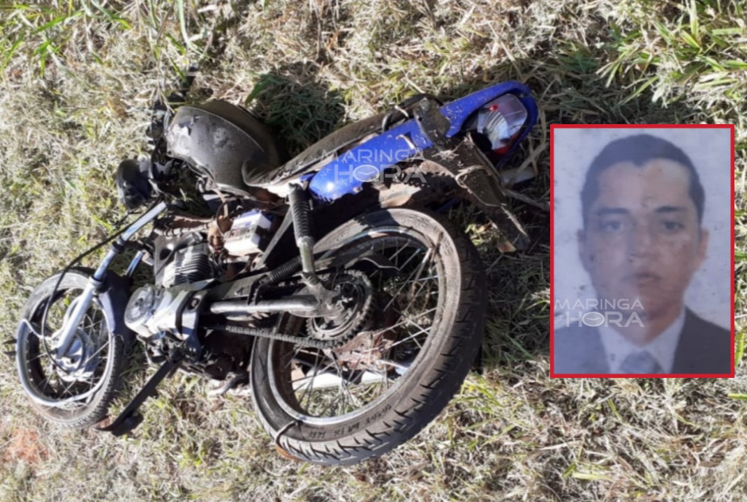 foto de Acidente entre carreta e moto, mata motociclista na PR-317