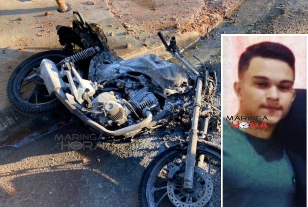 foto de Morre jovem que sofreu queimaduras após moto explodir ao bater na traseira de caminhão, em Maringá