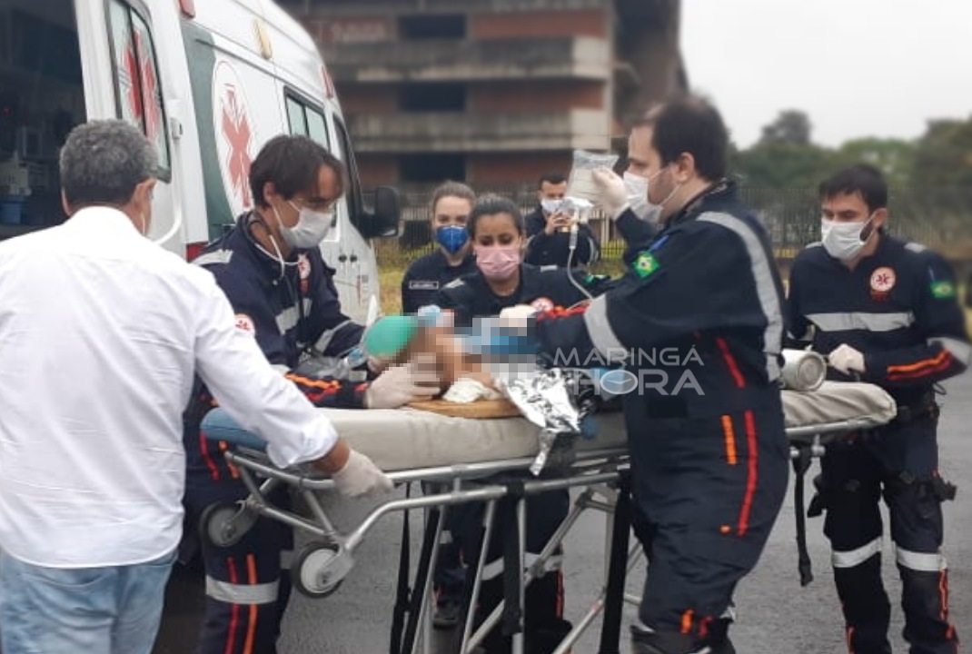 foto de Mandaguaçu: criança é socorrida de helicóptero após se afogar em piscina de chácara