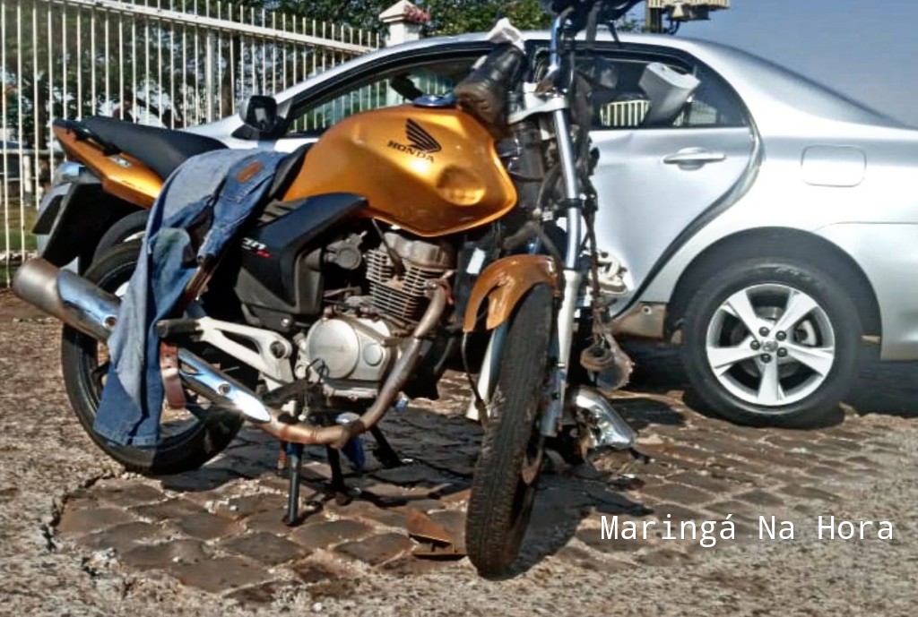 foto de Motociclista é intubado após grave acidente no Contorno Sul, em Maringá