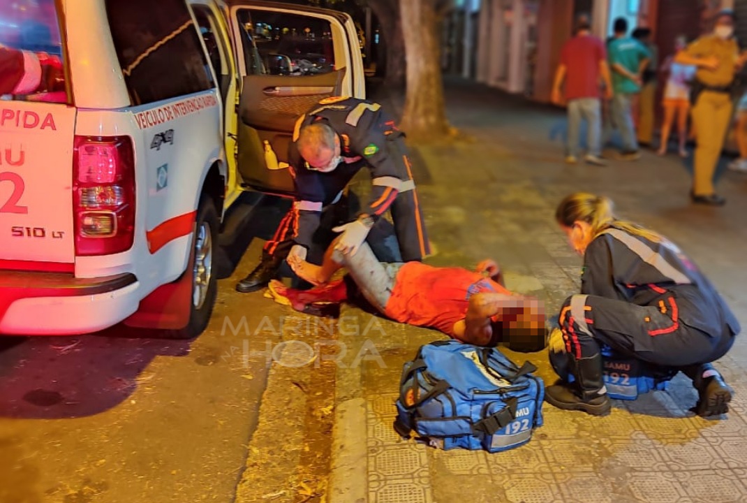 foto de Homem é atingido por quatro facadas durante desentendimento, em Maringá