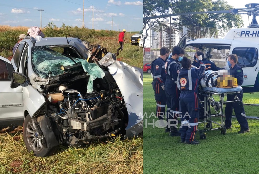 foto de Acidente grave deixa uma pessoa morta e outra gravemente ferida na PR-463