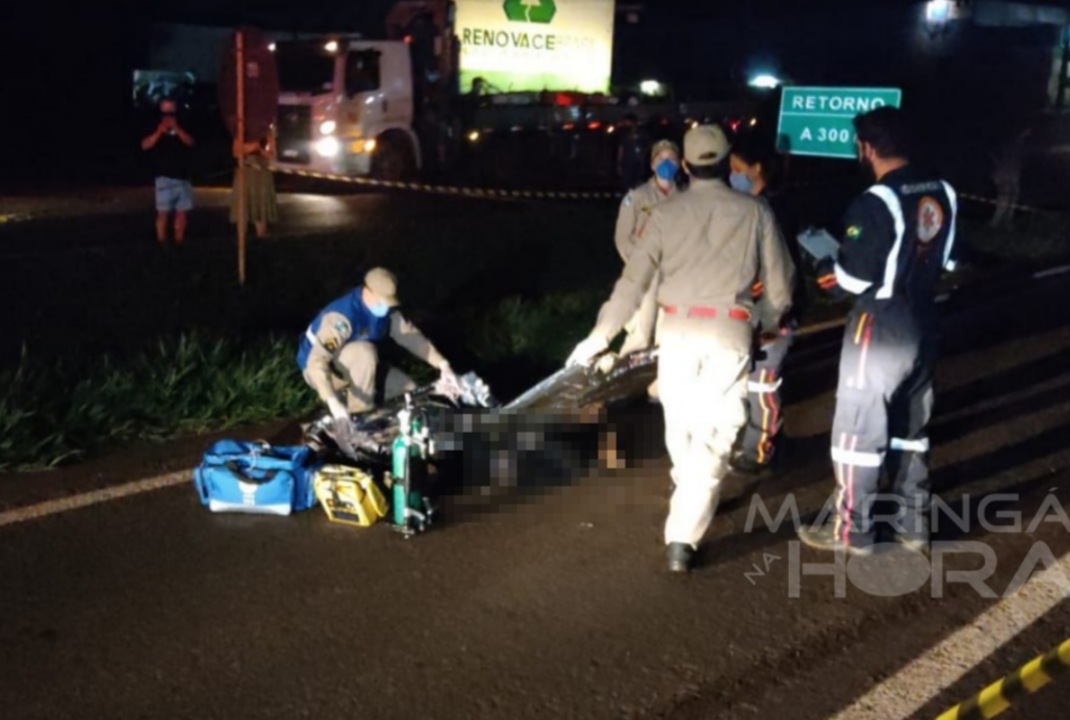 foto de Homem morre atropelado na PR-317 em Maringá 