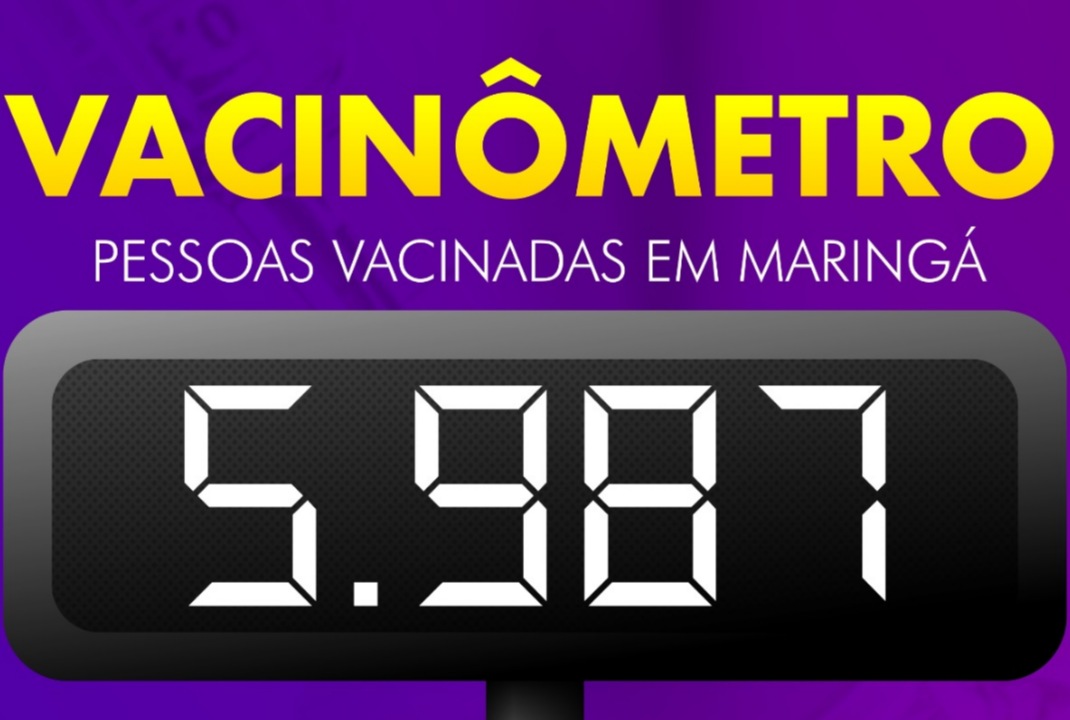 foto de Prefeitura lança Vacinômetro e amplia acesso às informações da pandemia em Maringá 