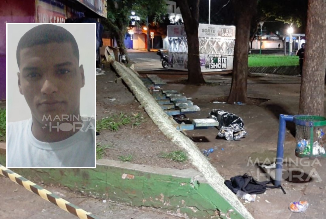 foto de Jovem de 23 anos é executado a tiros na Praça Raposo Tavares em Maringá