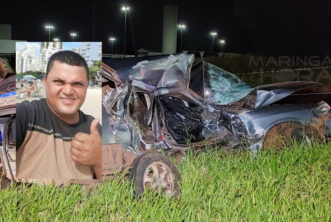 foto de Homem morre na colisão de carro e caminhão, em Maringá 