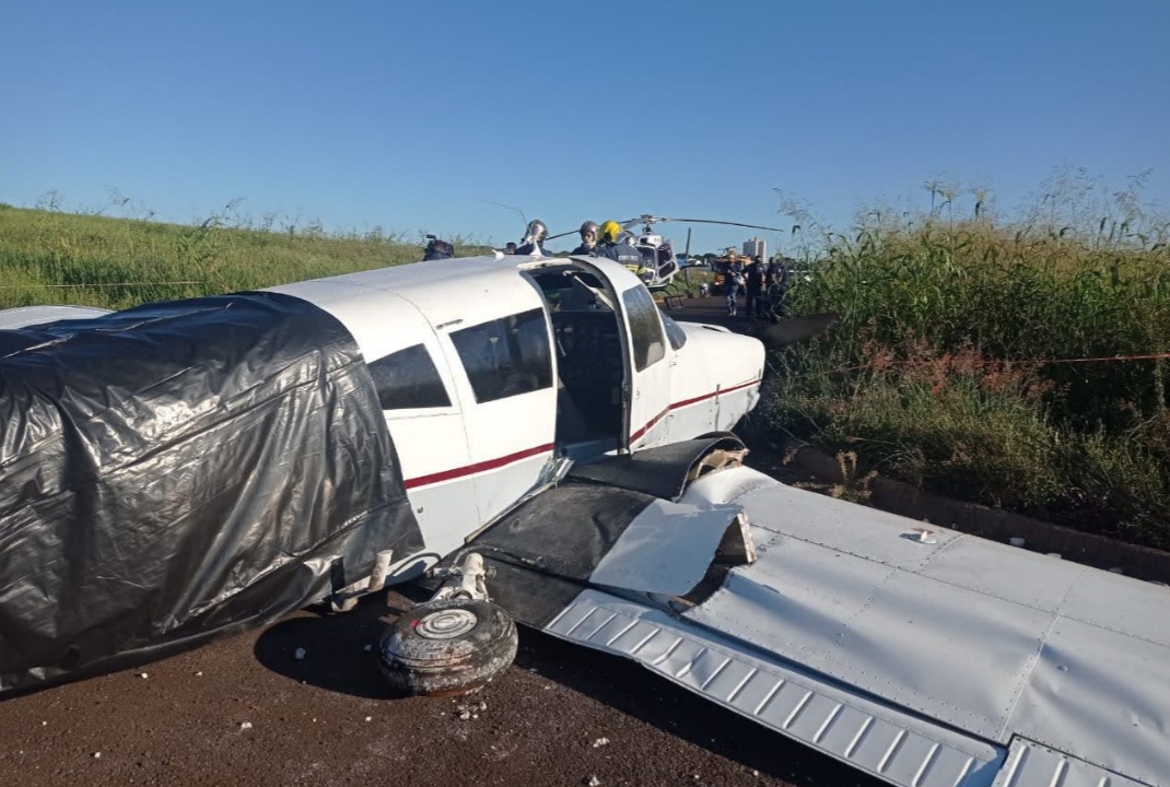 foto de Pouso de emergência de aeronave em Maringá mobiliza recursos de socorro