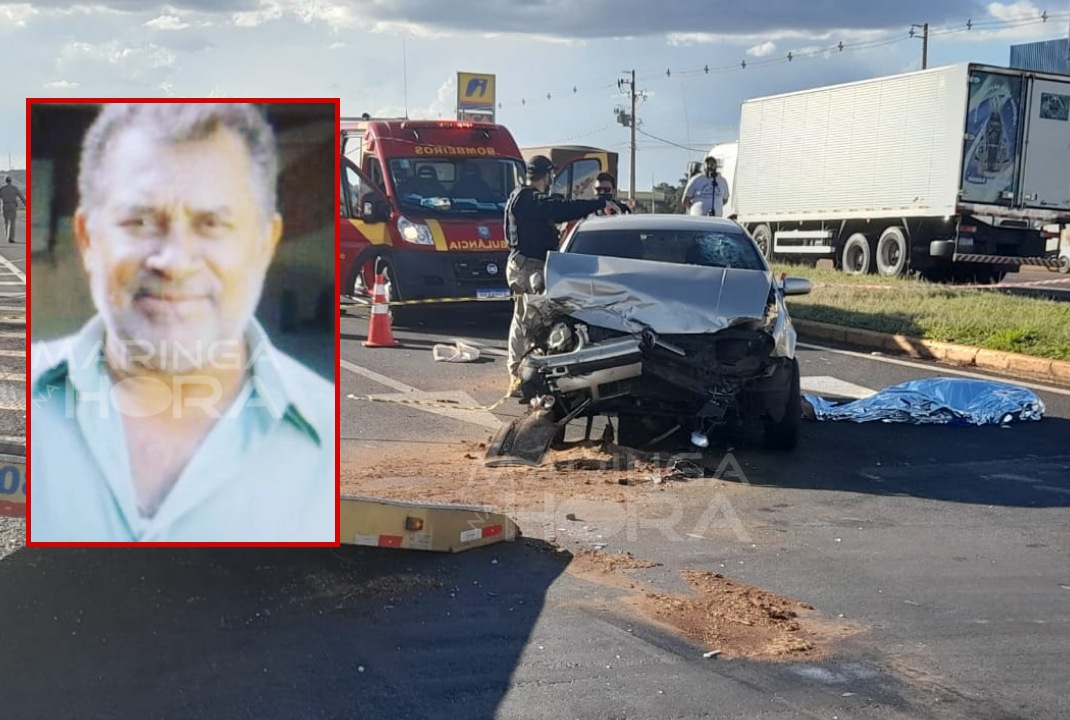 foto de Motorista morre após colisão envolvendo carro e carreta na BR-376, em Marialva