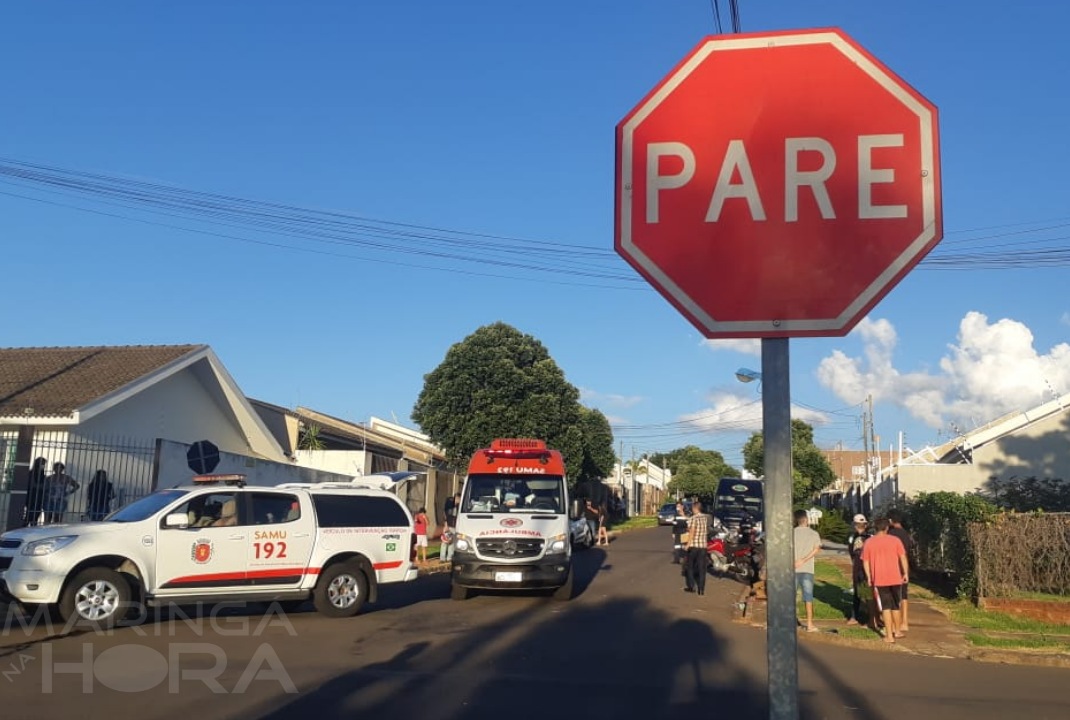 foto de Veículo bate, deixa motociclista inconsciente e foge do local em Maringá