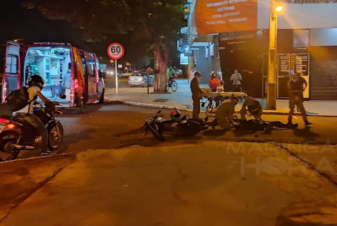 foto de Após colisão entre carro e moto, condutor foge sem prestar socorro em Maringá