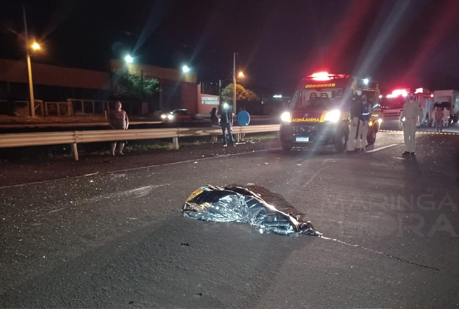 foto de Jovem morre após ser ejetado de veículo em capotamento na PR-323 em Paiçandu