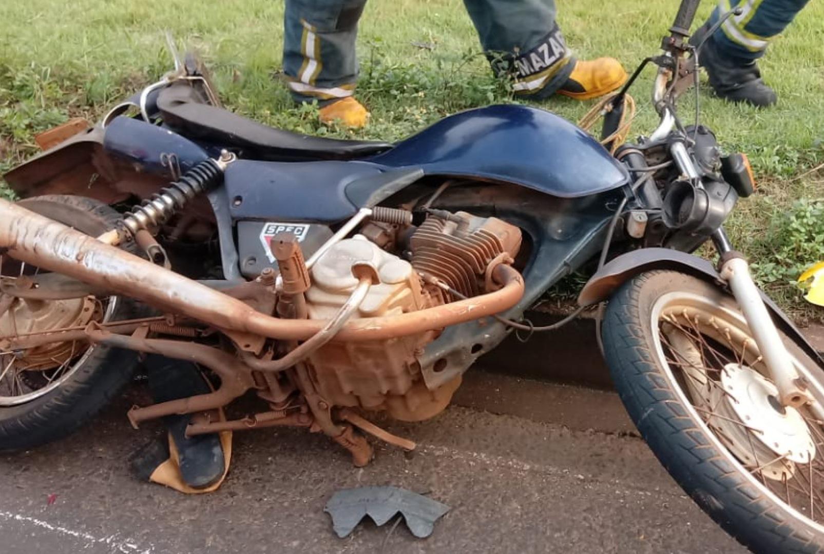 foto de Motociclista atropelado por caminhão no Contorno Sul de Maringá, morre no hospital