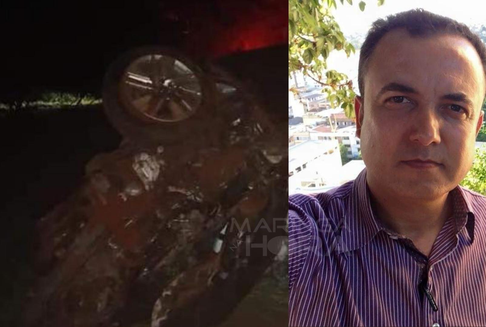 foto de Carro bate em barranco, capota várias vezes e motorista morre na região