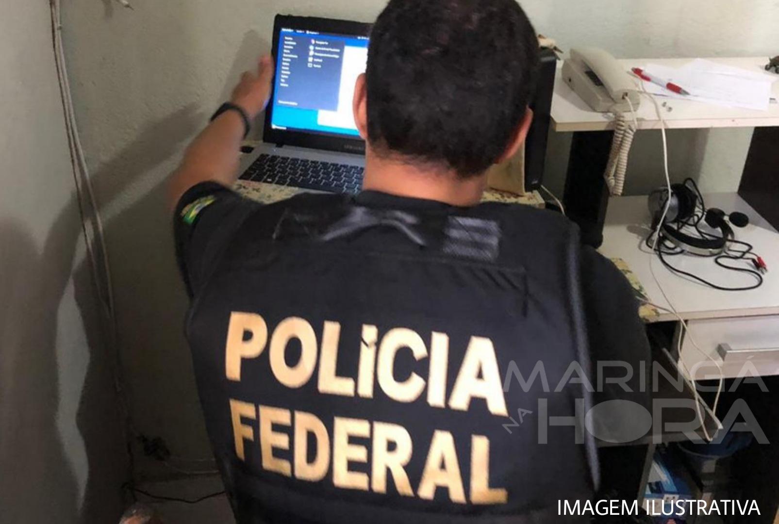 foto de PF prende uma pessoa por compartilhamento de pornografia infantil em Maringá