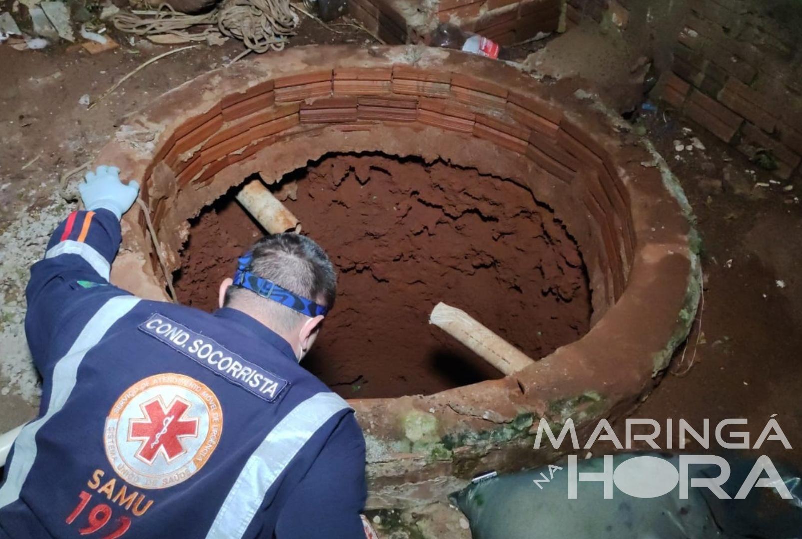 foto de Jovem cai em fossa e é resgatada pelos Bombeiros em Paiçandu 