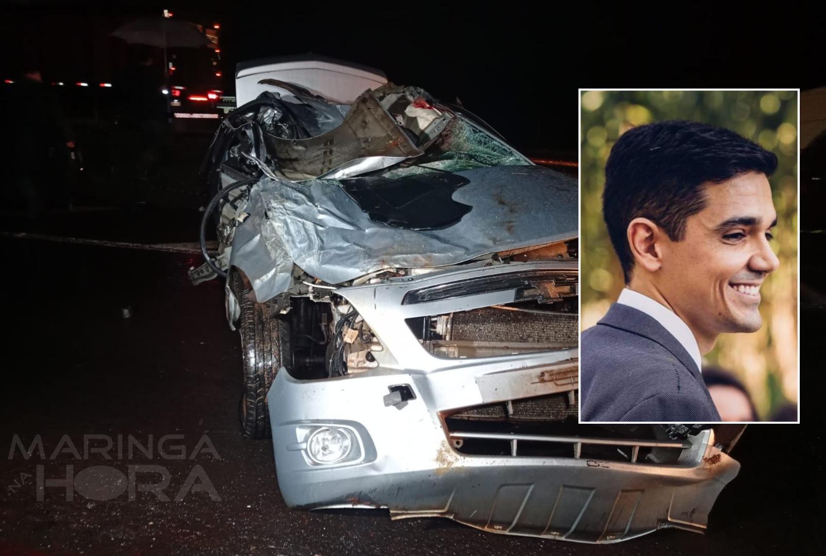 foto de Motorista morre após carro capotar na PR-317, em Maringá