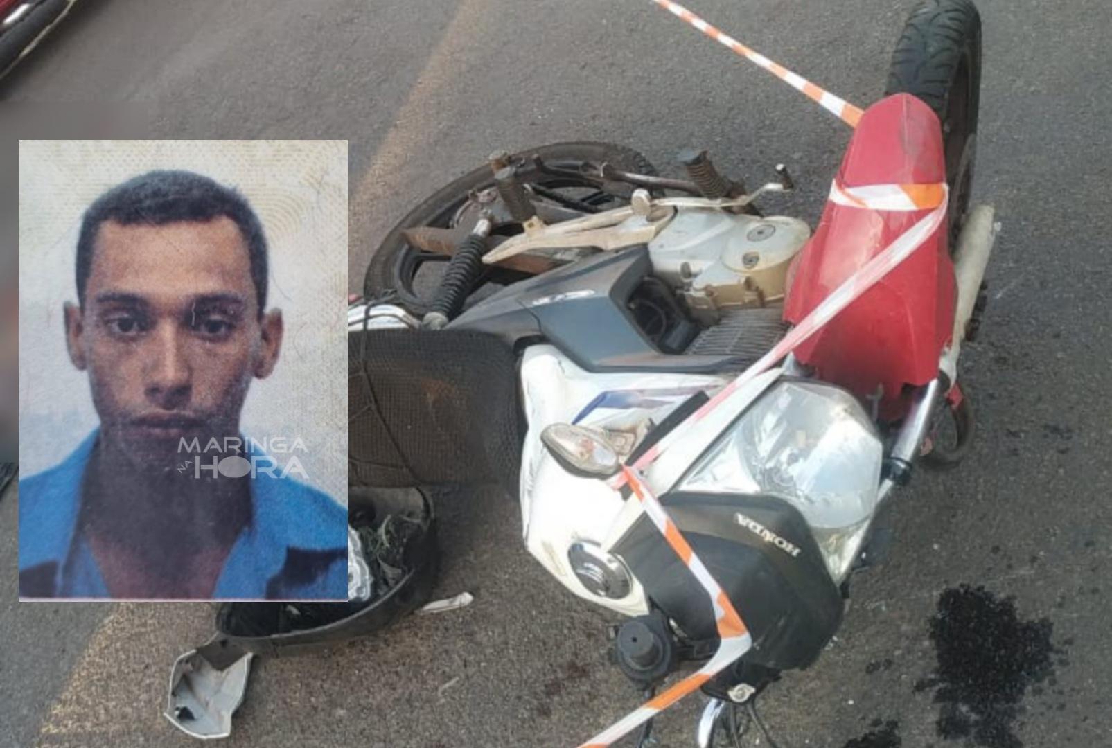 foto de Acidente entre carro e moto deixa motociclista morto em Maringá