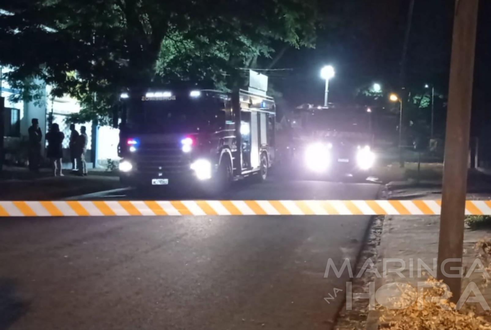 foto de Senhora é socorrida após incêndio a residência na Vila Morangueira em Maringá