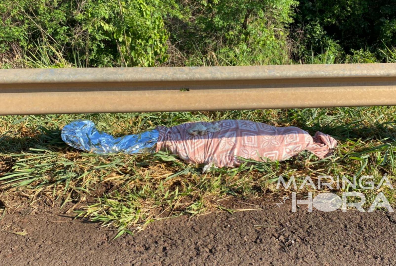 foto de Sem identificação: homem morre atropelado por carreta na PR-323