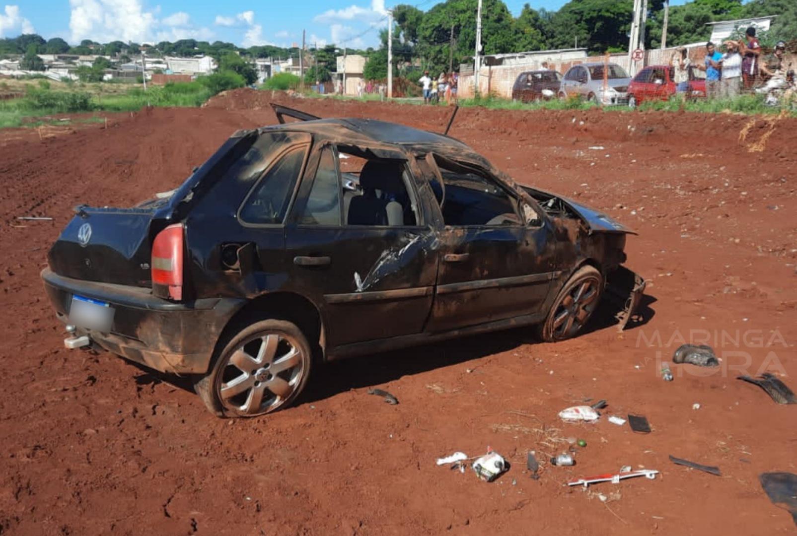 foto de Capotamento termina com vítima grave em Sarandi