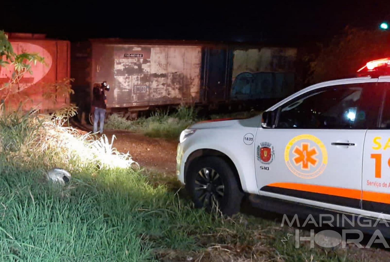 foto de Mulher morre atropelada por trem na linha férrea de Maringá