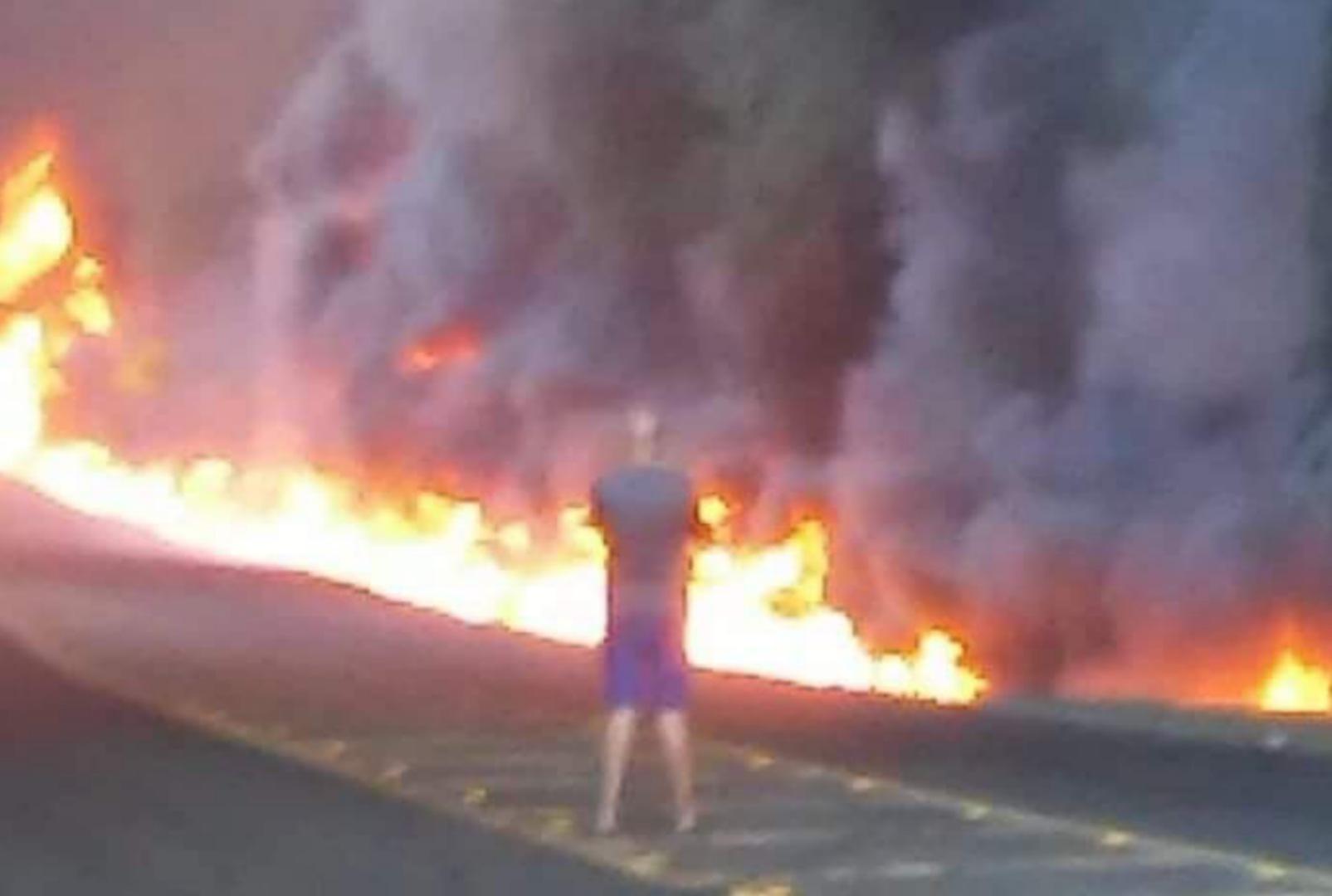 foto de Caminhoneiro morre carbonizado após trágico acidente na região central do Paraná