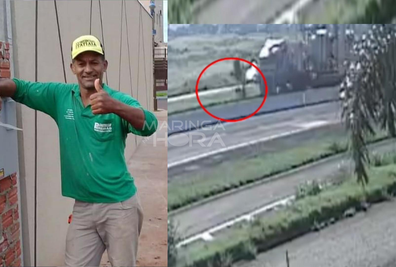 foto de Vídeo mostra momento em que ciclista é atropelado e morto por carreta no Contorno Norte em Maringá