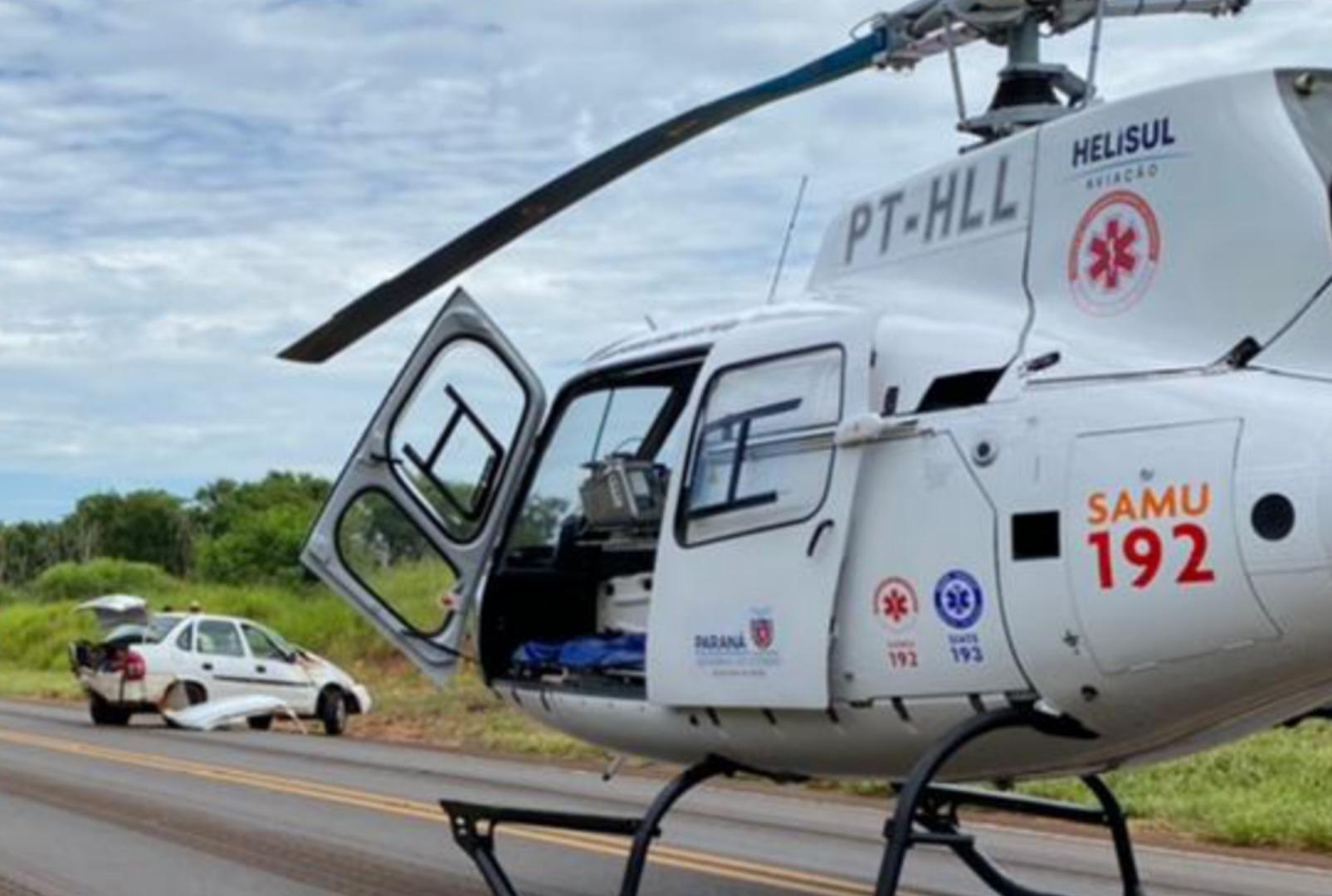 foto de Acidente violento em rodovia deixa jovem gravemente ferida na região