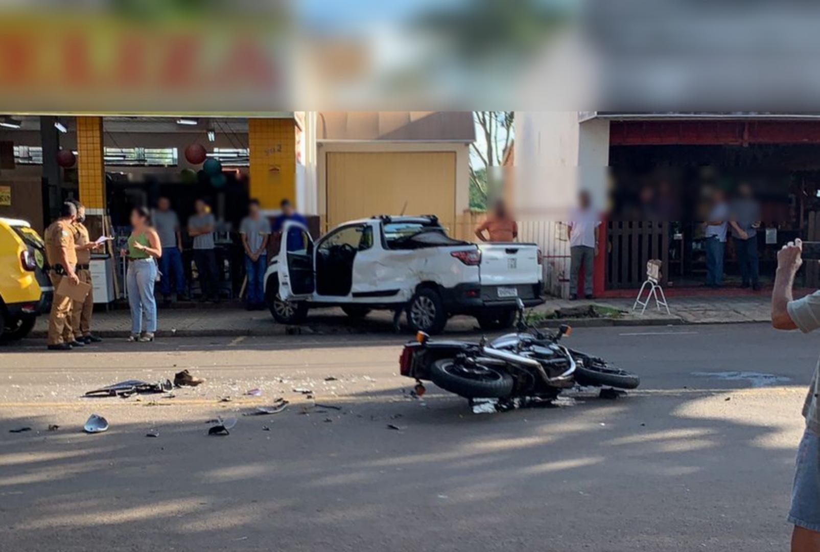 foto de Motociclista sofre acidente e fica gravemente ferido em Nova Esperança