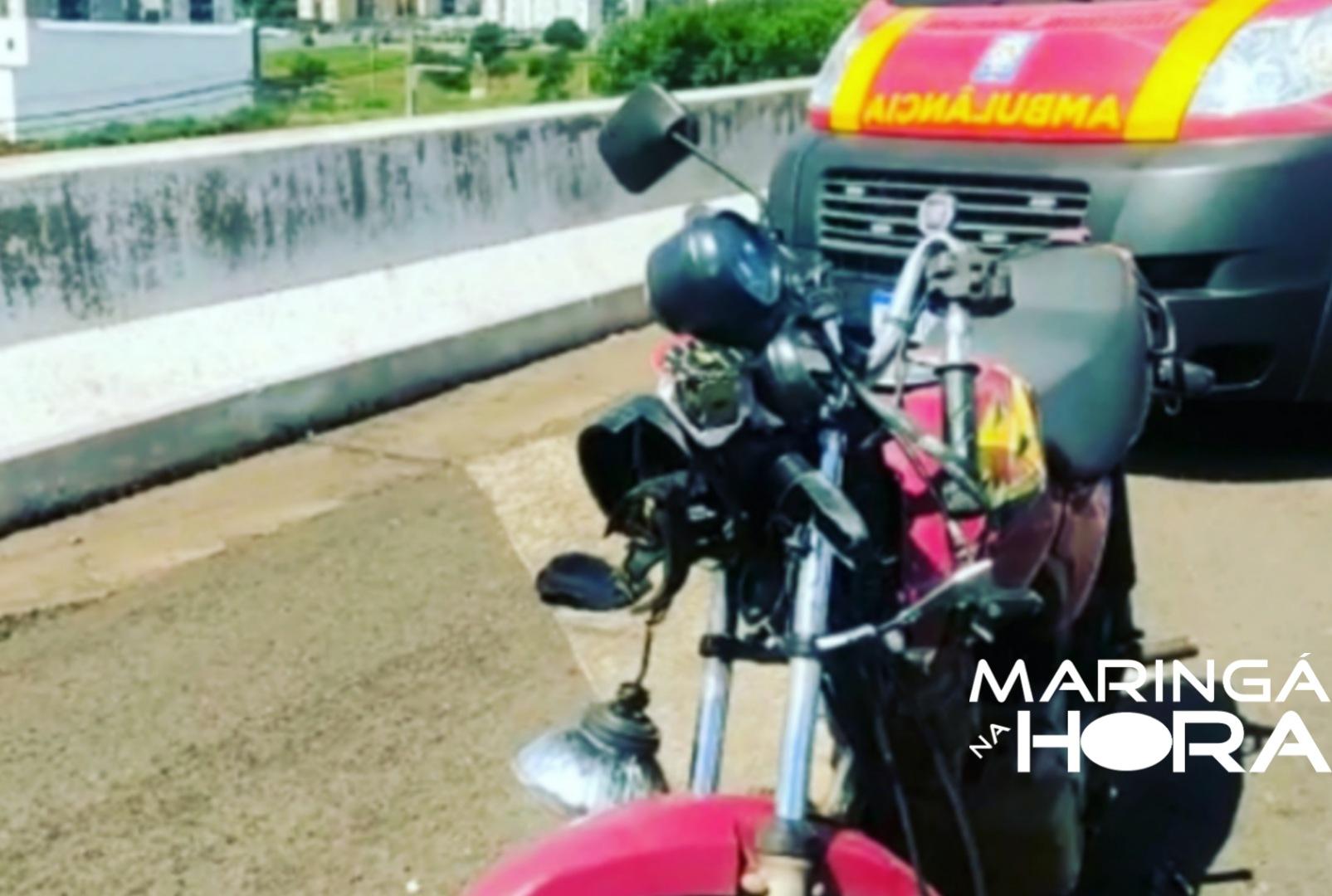 foto de Motociclista fica em estado grave após sofrer queda de moto no Contorno Norte em Maringá