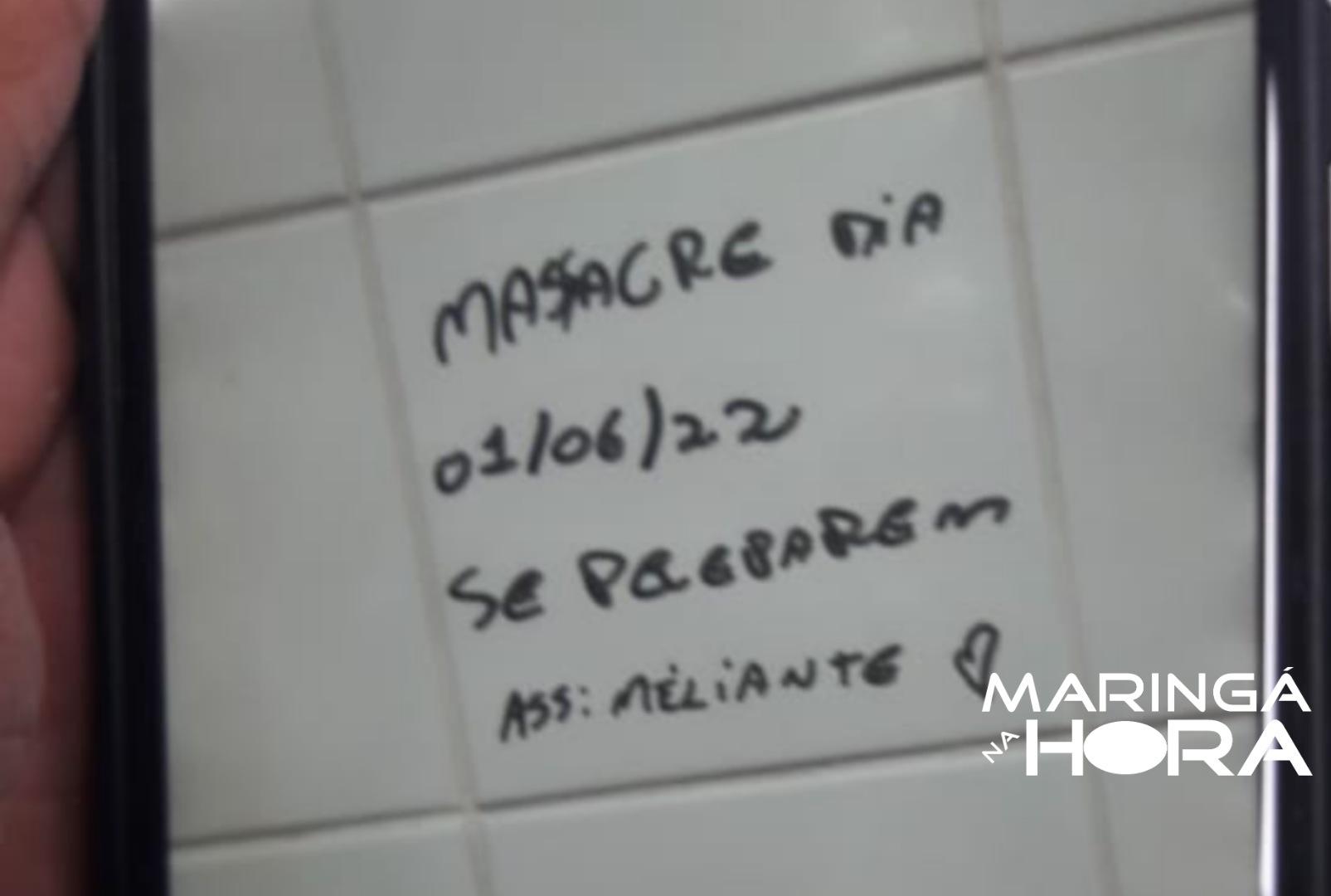 foto de Anúncio de suposto massacre em colégio de Maringá intriga alunos e funcionários