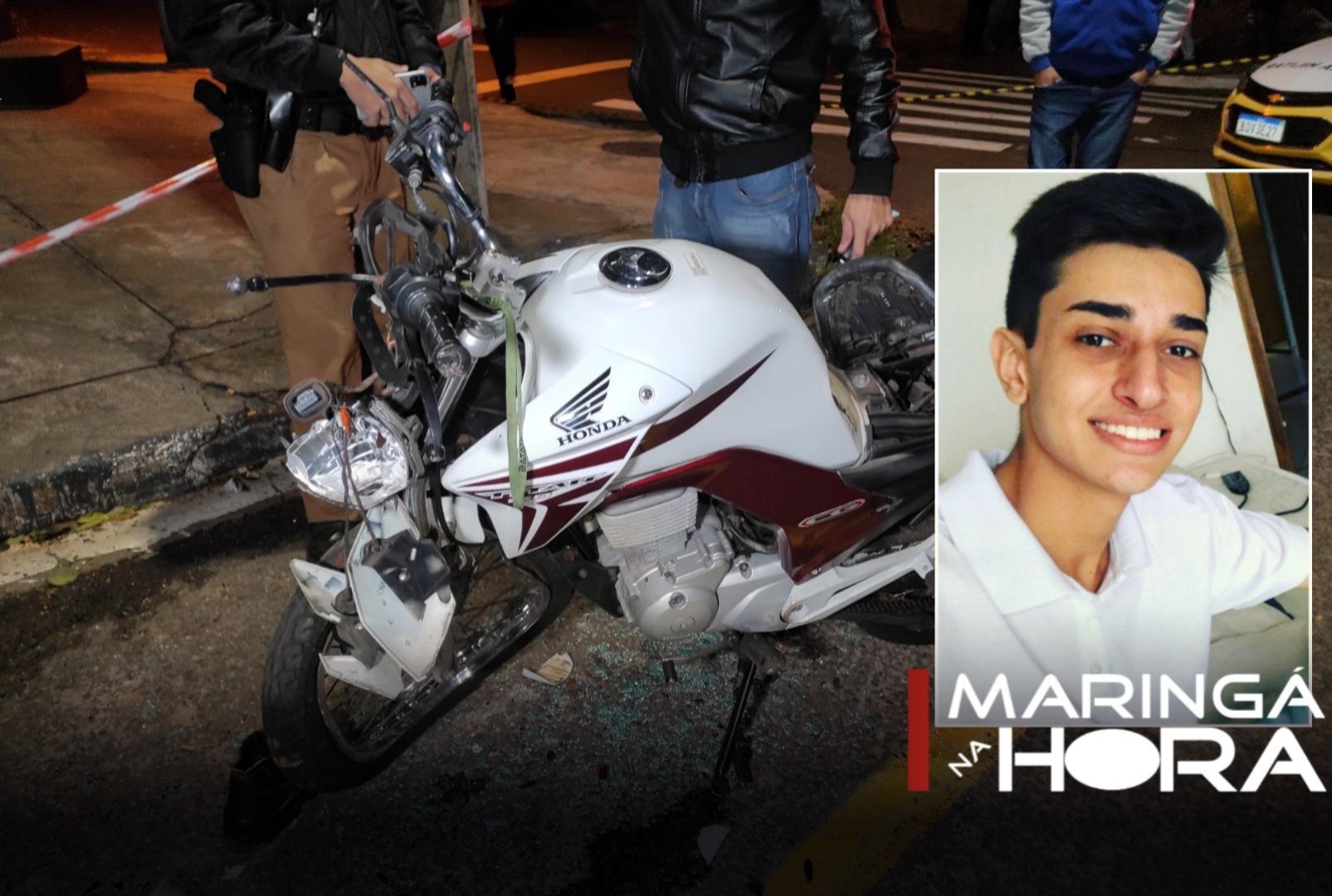 foto de Jovem de 18 anos morre após bater moto em carro estacionado em Maringá