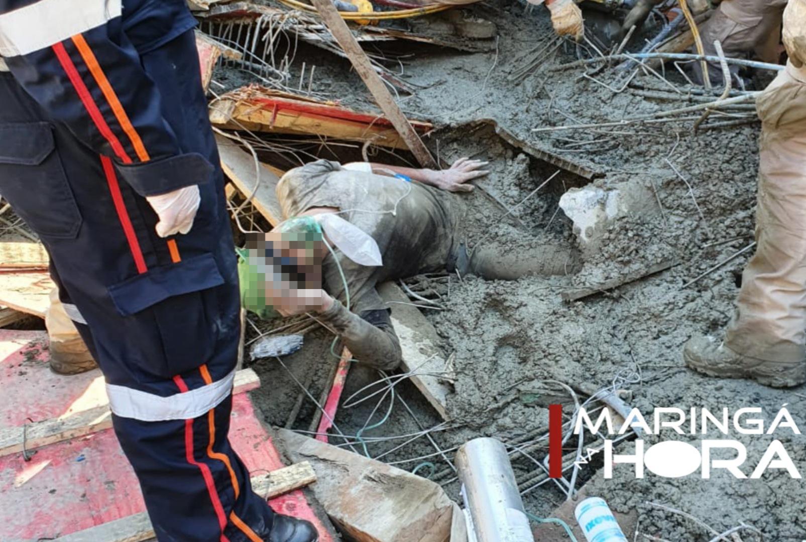 foto de Desabamento em obra na UEM deixa cinco pessoas feridas em Maringá 