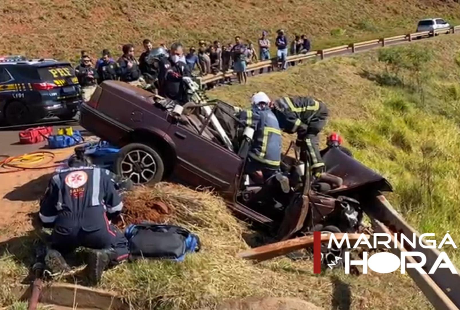 foto de Durante perseguição motorista com carro abarrotado de maconha se envolve em grave acidente