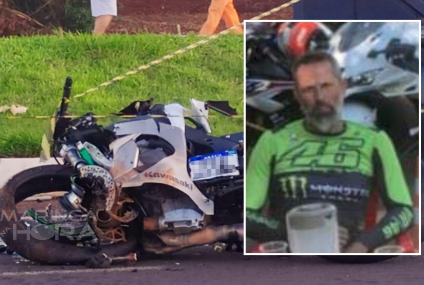 foto de Empresário com motocicleta morre após se envolver em colisão violenta com carro na contramão de rodovia