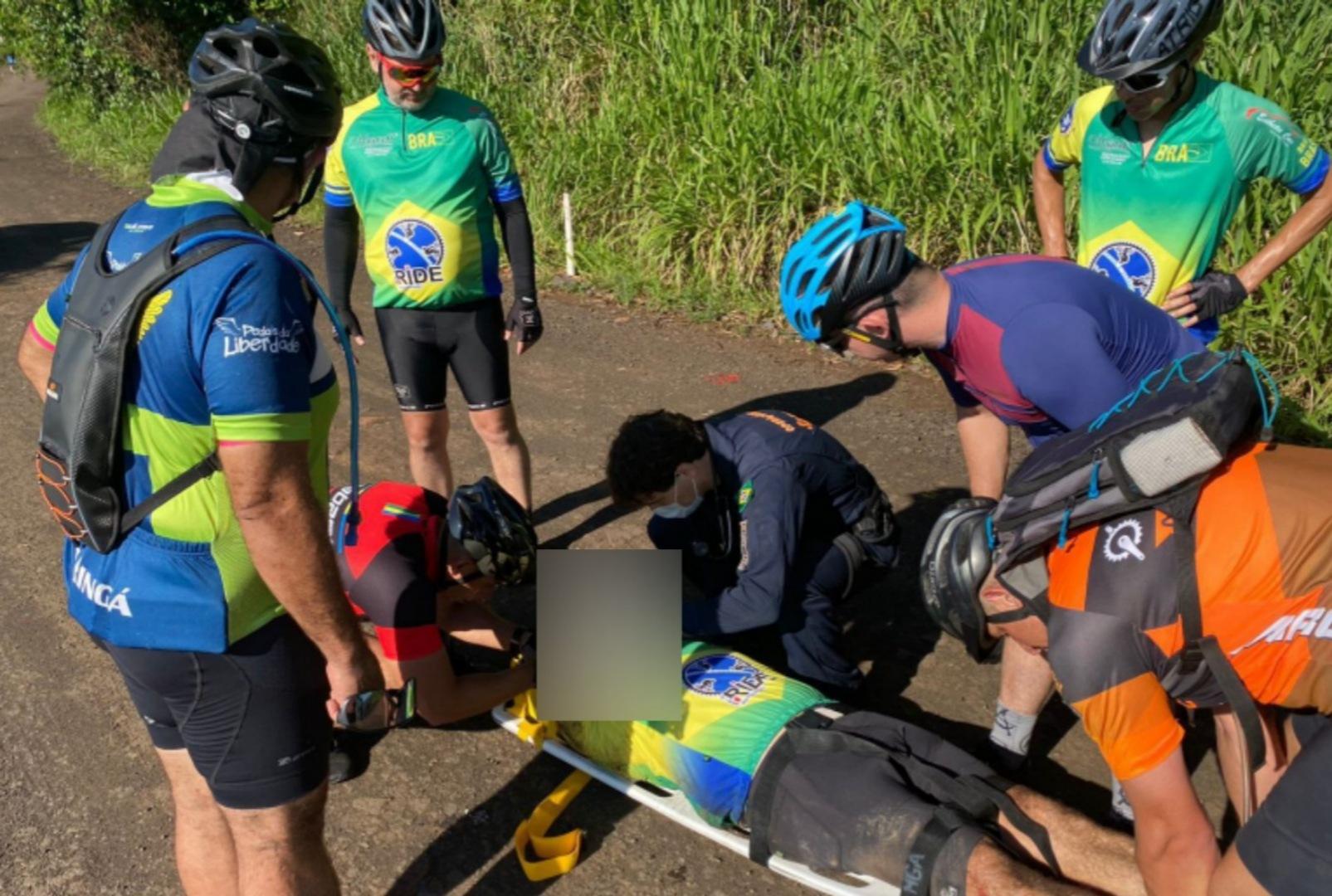 foto de Homem cai de bicicleta e sofre fratura grave na coluna cervical em estrada na zona rural