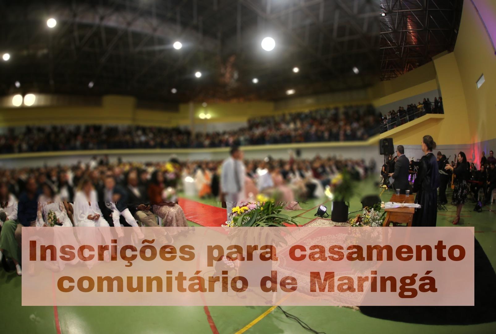 foto de Inscrições para casamento comunitário de Maringá estão abertas; cerimônia será em 19 de agosto