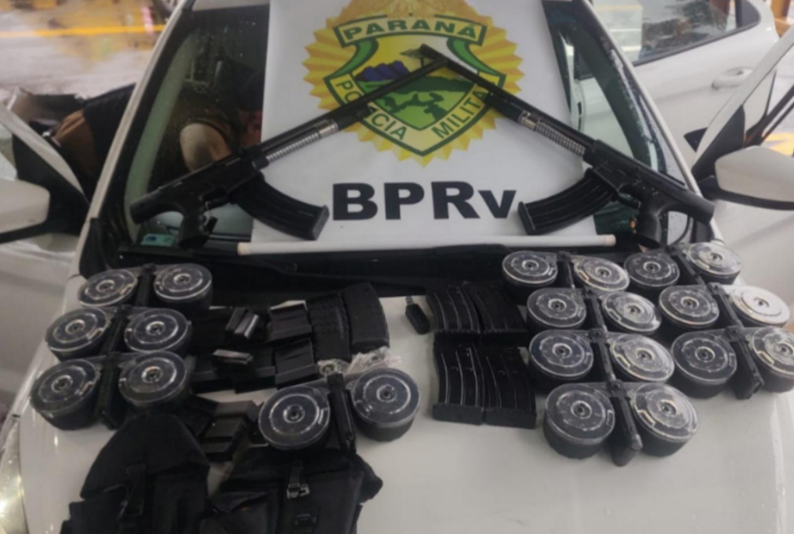 foto de Polícia apreende armas e vários carregadores durante abordagem em Maringá