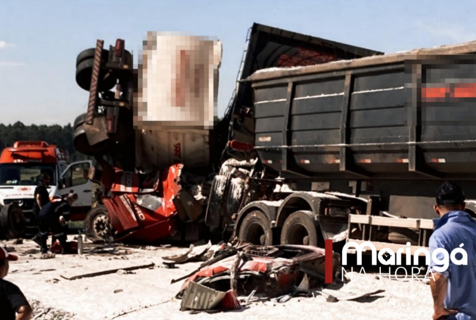 foto de Agora: Acidente impressionante envolvendo carretas deixa uma pessoa morta na região