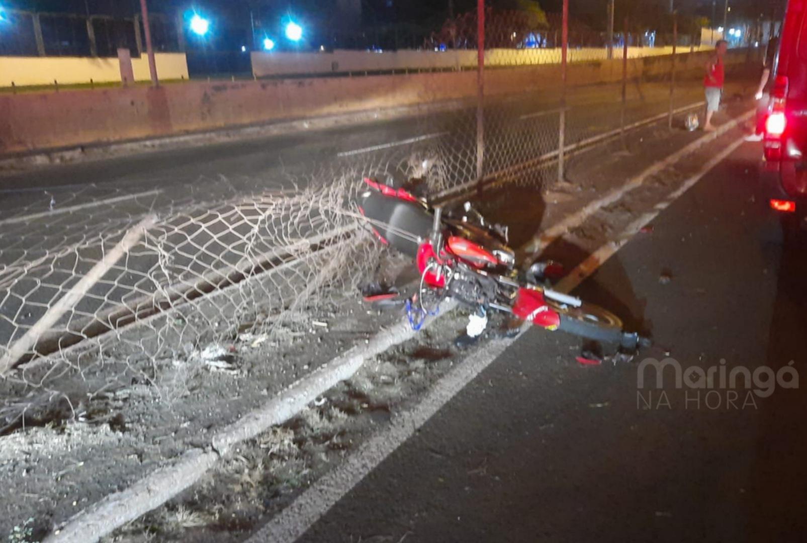 foto de Duas pessoas ficam feridas em acidente na Avenida Colombo durante a madrugada