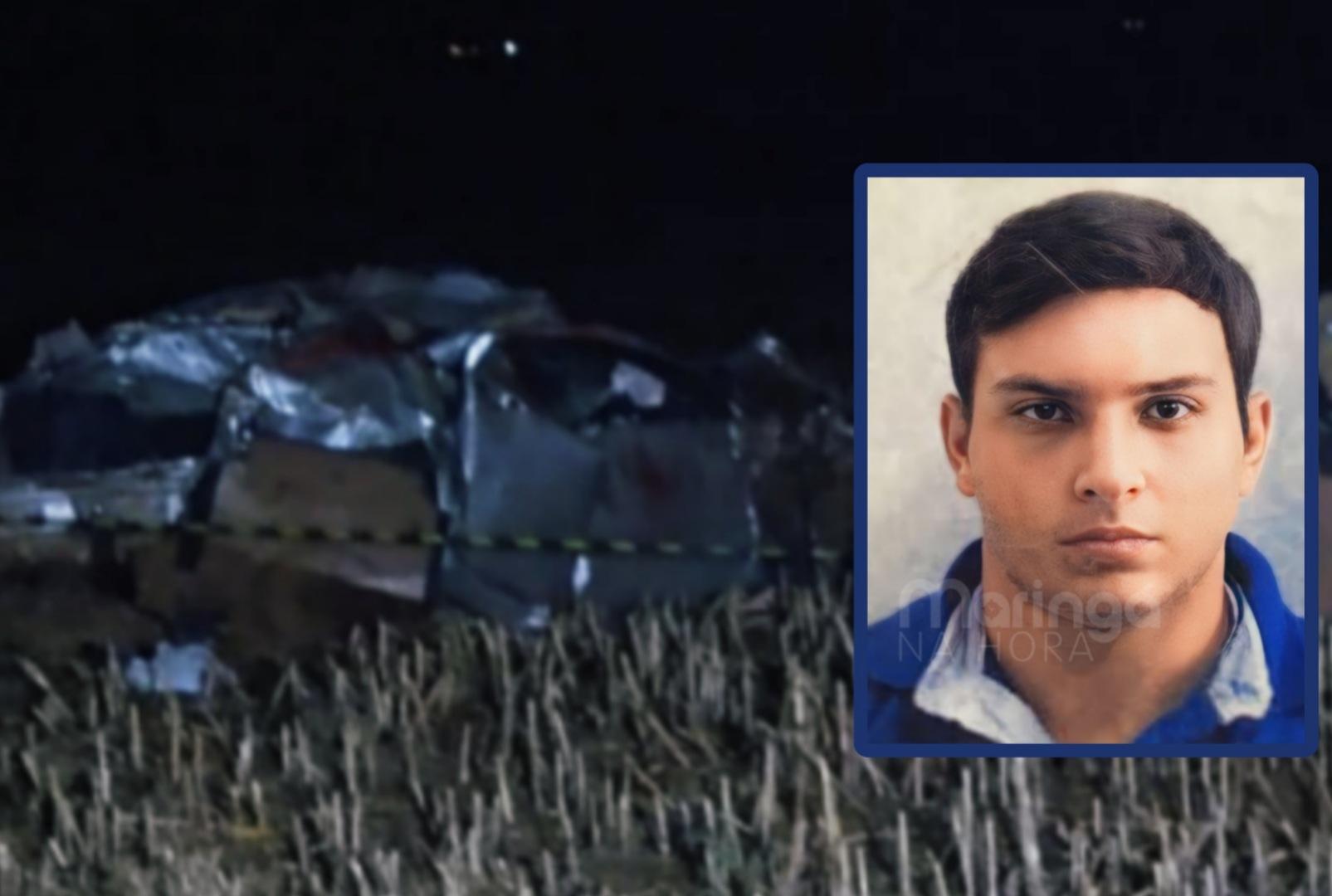 foto de Jovem morre após carro capotar na PR-317 e parar na zona rural