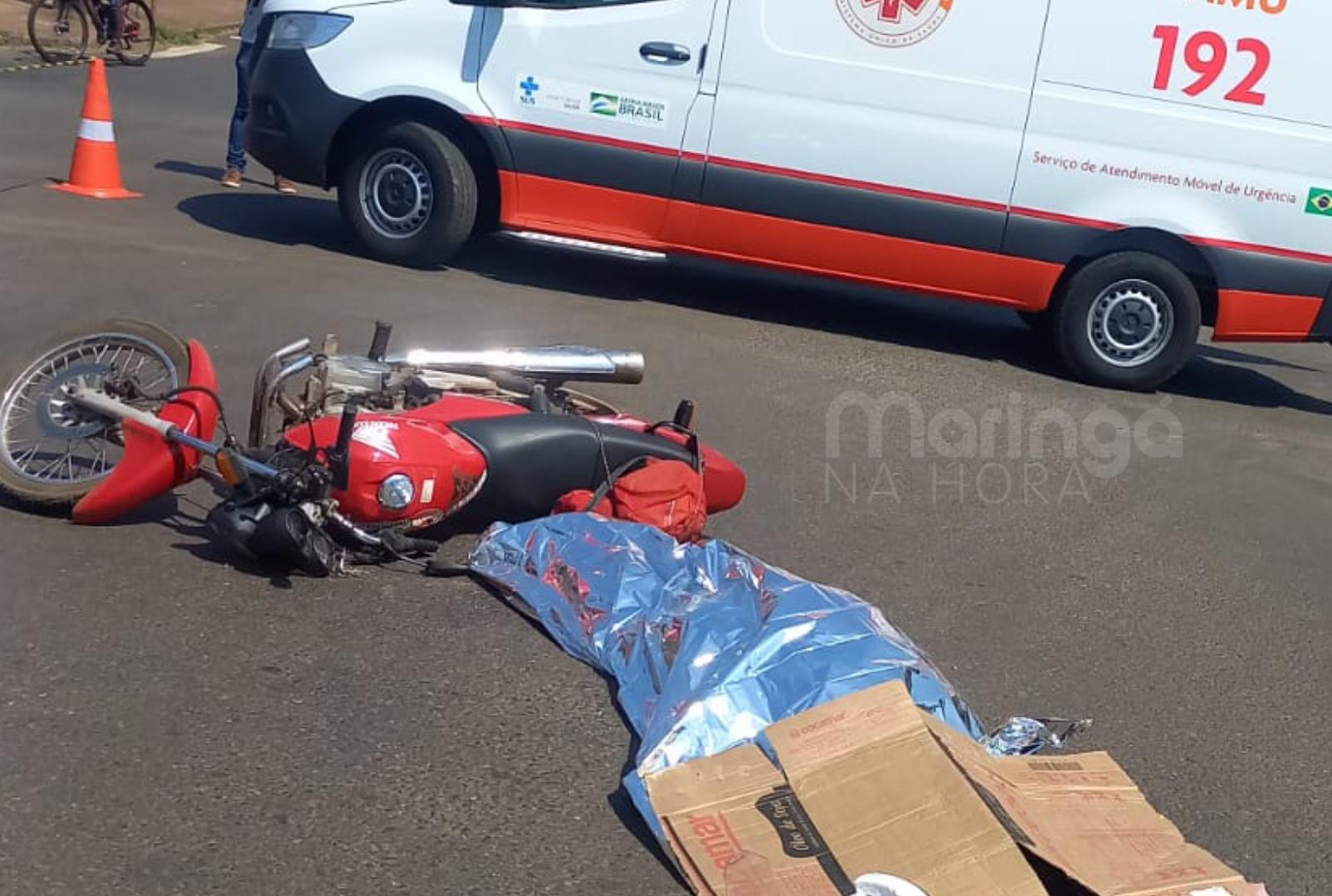 foto de Motociclista se envolve em acidente e acaba morrendo em Maringá