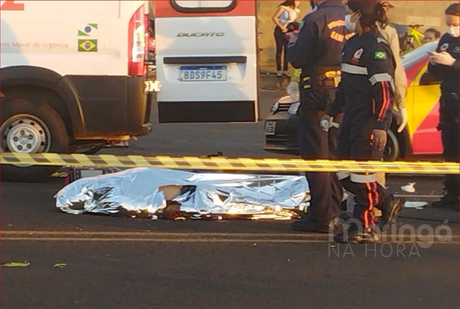 foto de Batida violenta entre moto e caminhão deixa homem morto em rodovia