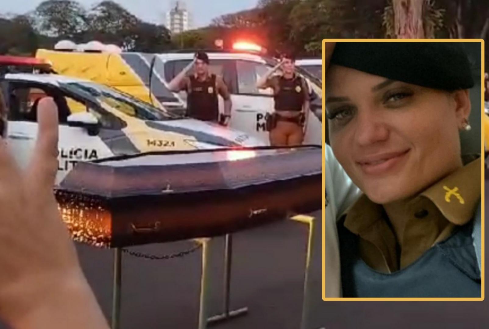 foto de Comoção: policial morta em Maringá é homenageada e sepultada, veja vídeo!