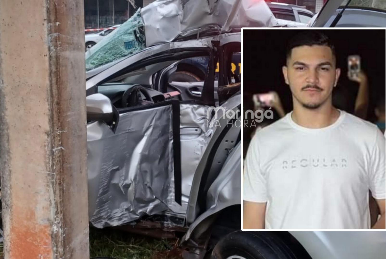 foto de Jovem morre após bater carro em pilar de passarela na BR-376