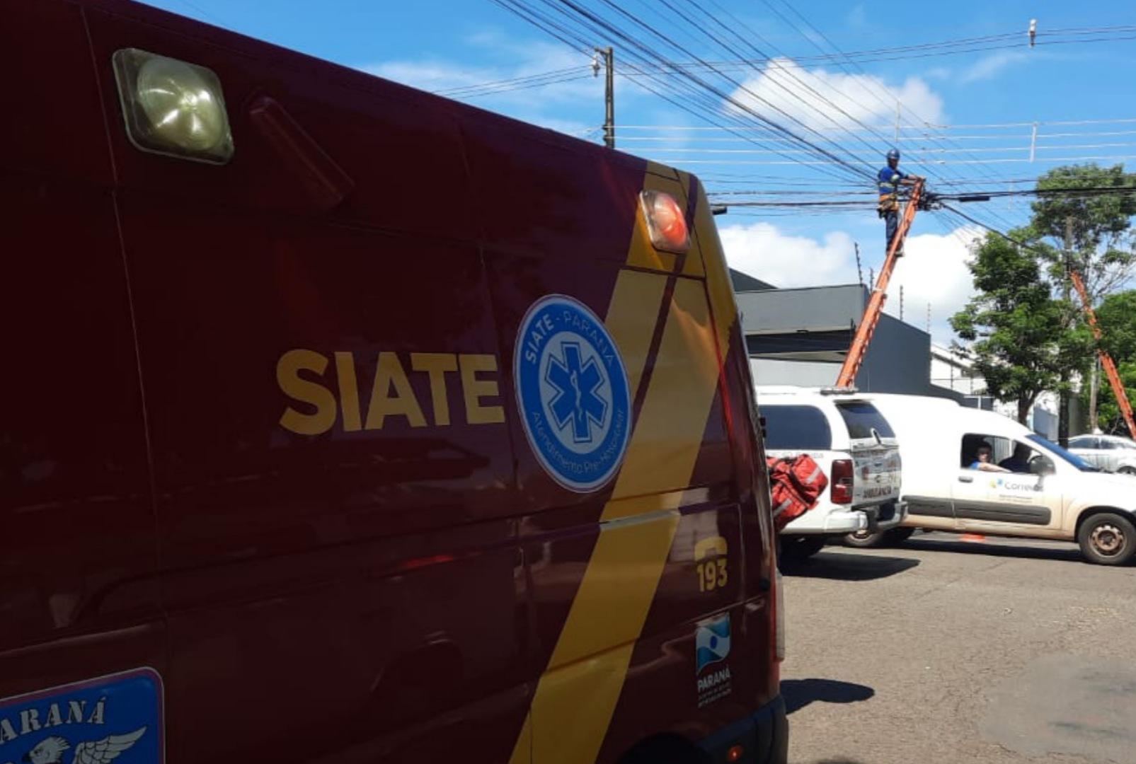 foto de Rapaz leva choque enquanto trabalhava em Maringá