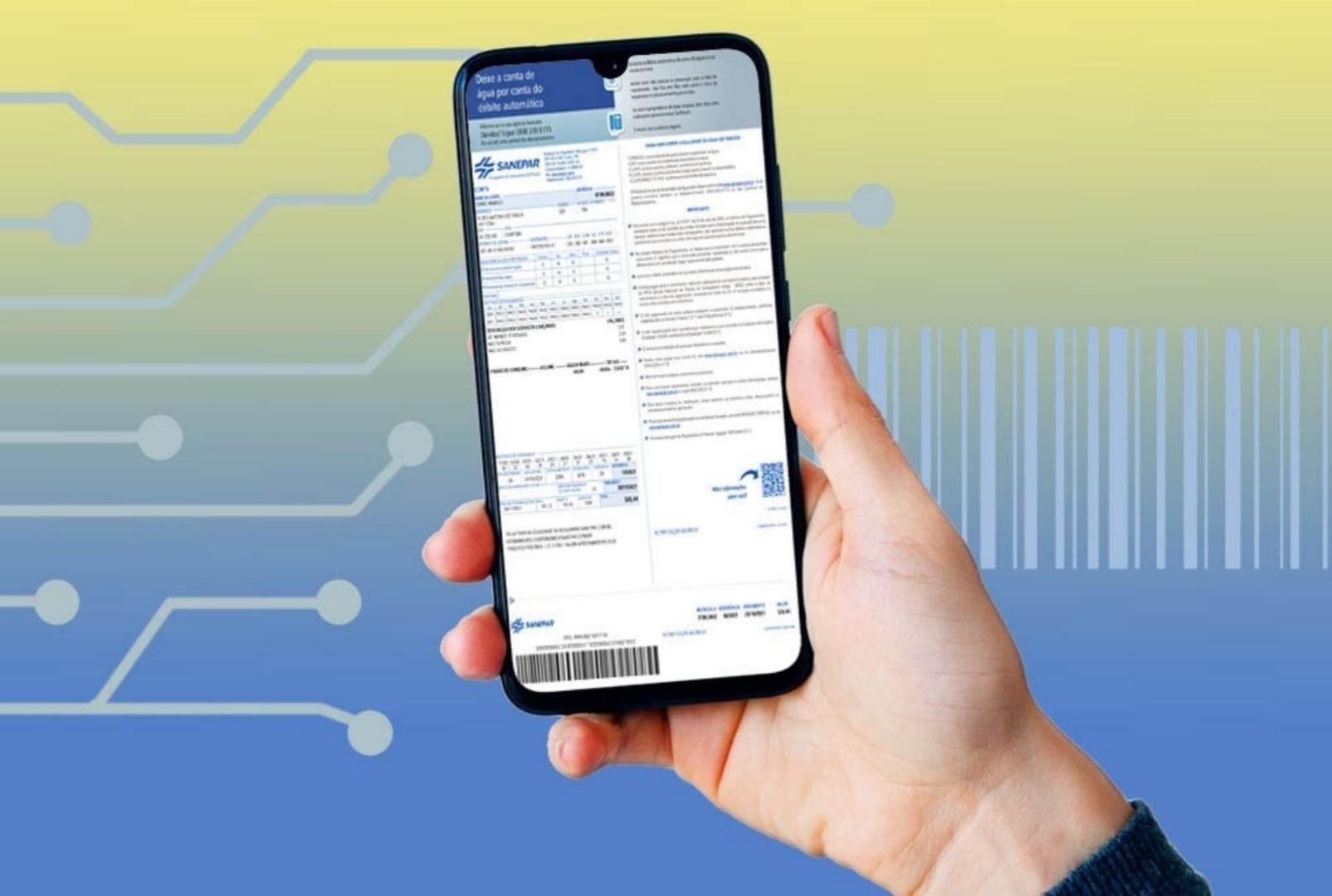 foto de Fatura digital da Sanepar facilita a vida dos consumidores e reduz consumo de papel