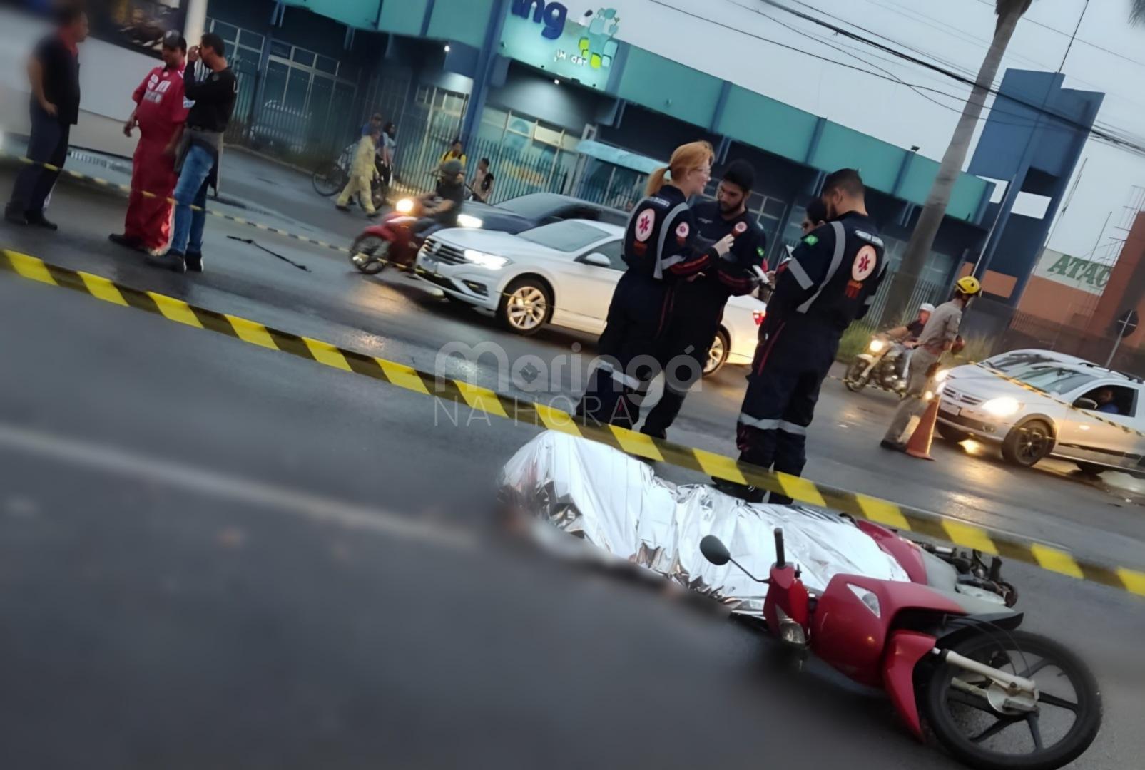 foto de Motociclista morre ao sofrer acidente na Av. Colombo em Maringá