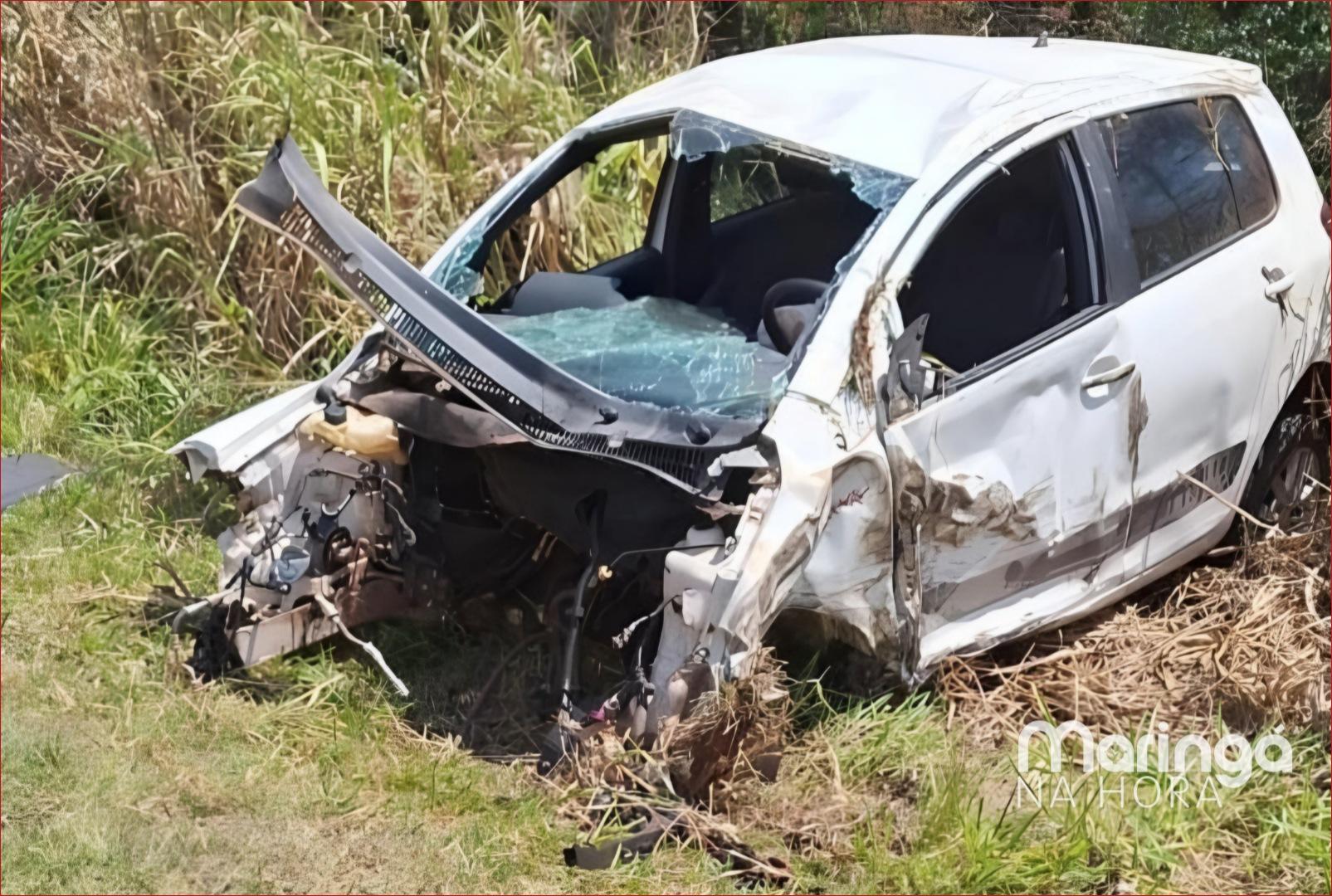 foto de Homem fica gravemente ferido após sofrer acidente com carro