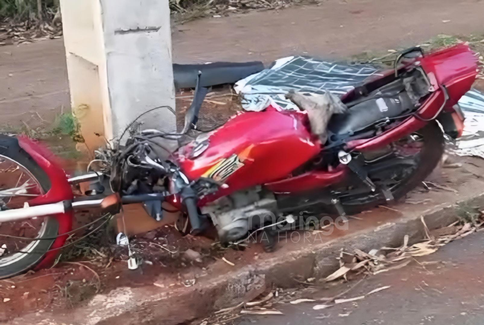 foto de Motociclista morre em acidente durante manhã em Maringá